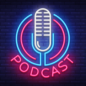 neon podcast icon